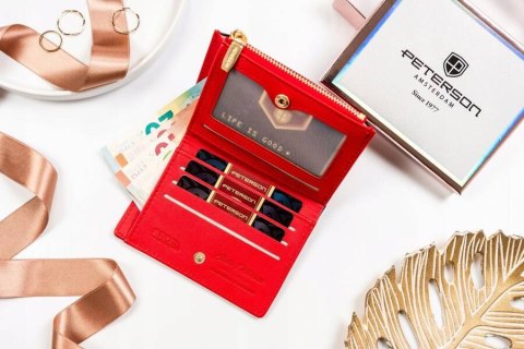 Mały portfel damski ze skóry ekologicznej - Peterson Lumarko!