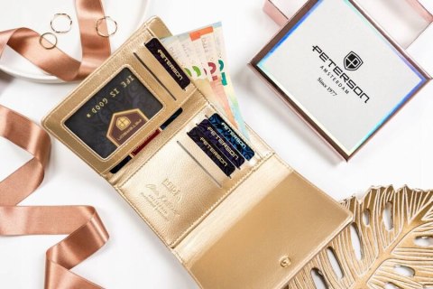 Portfel damski ze skóry ekologicznej - Peterson Lumarko!