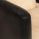 Fotel, czarno-jasnobrązowy, skóra naturalna Lumarko!