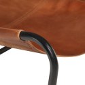 Krzesło wypoczynkowe, brązowe, skóra naturalna Lumarko!
