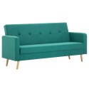 Sofa materiałowa, zielona Lumarko!