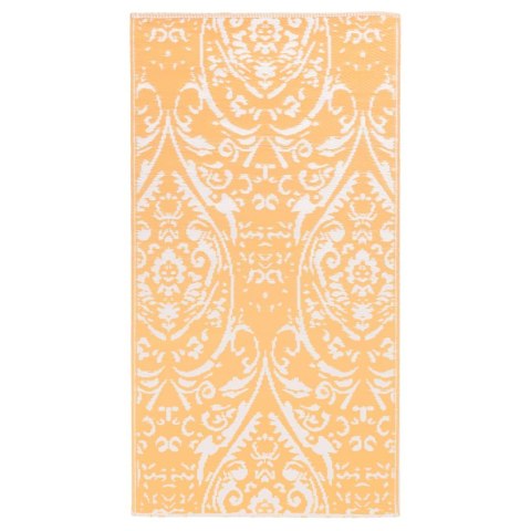 Dywan na zewnątrz, pomarańczowo-biały, 190x290 cm, PP Lumarko!