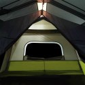 Namiot kempingowy z LED, zielony, 443x437x229 cm Lumarko!