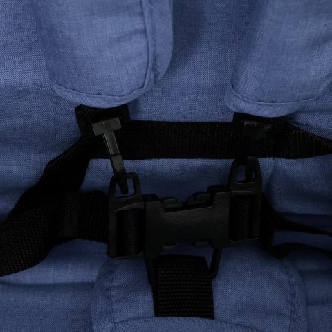 Podwójny wózek spacerowy, granatowy, stalowy Lumarko!