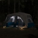 Namiot turystyczny z LED, niebieski, 443x437x229 cm Lumarko!