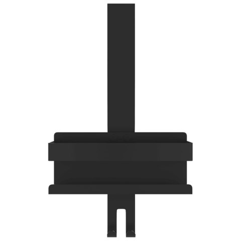 Wiszący organizer prysznicowy, czarny mat, stal nierdzewna 304 Lumarko!