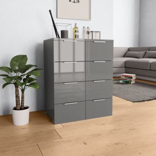 Komoda szara na wysoki połysk, 60x35x80 cm, płyta wiórowa Lumarko!