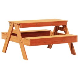 Stół piknikowy dla dzieci, woskowy brąz, 88x97x52 cm, sosnowy Lumarko!