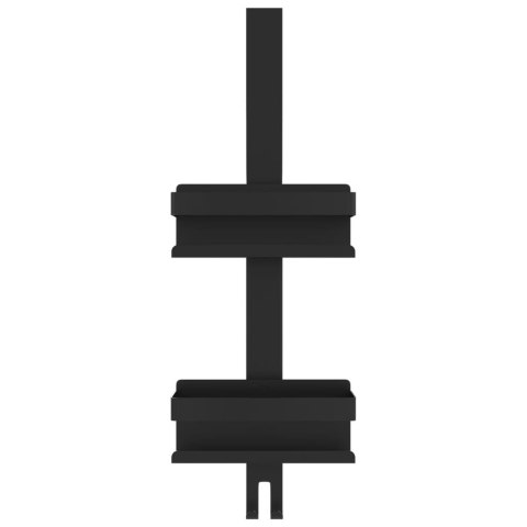 Wiszący organizer prysznicowy, czarny mat, stal nierdzewna 304 Lumarko!