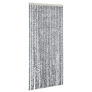 Zasłona przeciwko owadom, szaro-czarno-biała, 90x220, szenil Lumarko!