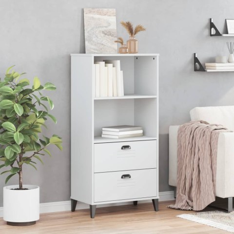 Szafka na książki VIKEN, biała, 60x35x123 cm, drewno sosnowe Lumarko!
