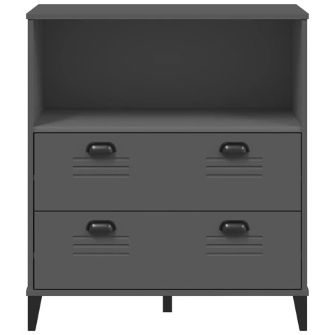 Szafka na książki , antracyt, 80x40x90 cm, drewno sosnowe Lumarko!