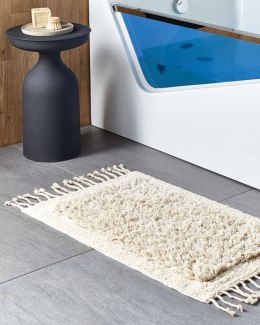 Dywanik łazienkowy bawełniany 50 x 80 cm beżowy OLTAN Lumarko!
