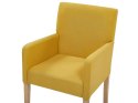 Krzesło do jadalni żółte ROCKEFELLER Lumarko!