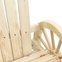 Krzesła bujane Adirondack, 2 szt., lite drewno jodłowe Lumarko!