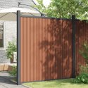 Panel ogrodzeniowy, brązowy, 173x186 cm, WPC Lumarko!