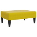 2-osobowa kanapa rozkładana, z podnóżkiem, żółta, aksamit Lumarko!