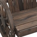 Krzesła bujane Adirondack, 2 szt., lite drewno jodłowe Lumarko!