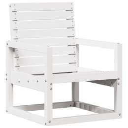 Krzesło ogrodowe, białe, 57,5x63x76 cm, lite drewno sosnowe Lumarko!