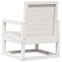 Krzesło ogrodowe, białe, 57,5x63x76 cm, lite drewno sosnowe Lumarko!