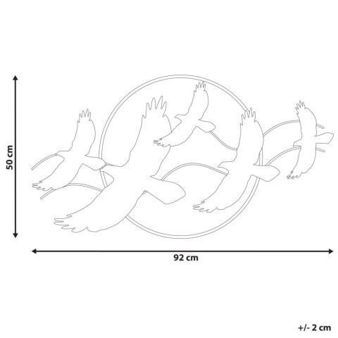 Dekoracja ścienna ptaki wielokolorowa TELLURIUM
