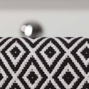 Dywanik łazienkowy Trellis, bawełna, 60x90 cm, biało-czarny Lumarko!