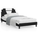 Łóżko z materacem, białe, 100x200 cm, sztuczna skóra Lumarko!