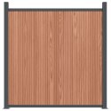 Panel ogrodzeniowy, brązowy, 353x186 cm, WPC Lumarko!
