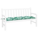 Poduszka na ławkę ogrodową, wzór w liście, 150x50x7 cm, tkanina Lumarko!