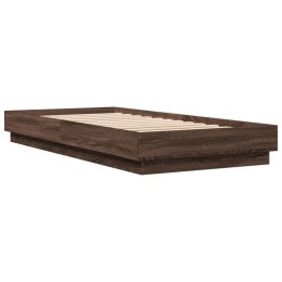 Rama łóżka, brązowy dąb, 90x200 cm, materiał drewnopochodny Lumarko!