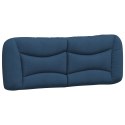 Rama łóżka z zagłówkiem, niebieska, 180x200 cm, obita tkaniną Lumarko!