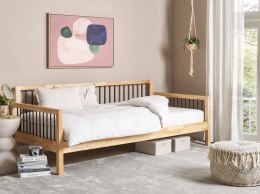 Łóżko dzienne drewniane 90 x 200 cm jasne TRICOT Lumarko!