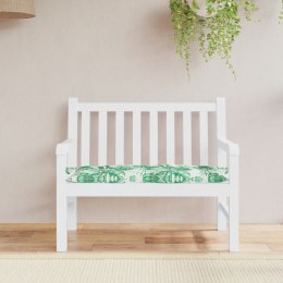 Poduszka na ławkę ogrodową, wzór w liście, 110x50x7 cm, tkanina Lumarko!