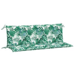 Poduszki na ławkę ogrodową, 2 szt., w liście, 150x50x7 cm Lumarko!