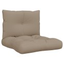 Poduszki na sofę z palet, 2 szt., kolor taupe, tkanina Lumarko!