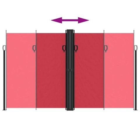 Zwijana markiza boczna, czerwona, 200 x 600 cm Lumarko!