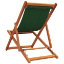 Składane krzesła plażowe, 2 szt., zielone, obite tkaniną Lumarko!