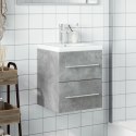 Szafka łazienkowa z wbudowaną umywalką, betonowa szarość Lumarko!
