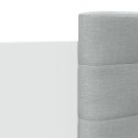 Rama łóżka z wezgłowiem i LED, biała, 140x190 cm Lumarko!