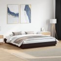 Rama łóżka, czarna, 200x200 cm, materiał drewnopochodny Lumarko!
