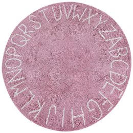 Dywan dziecięcy okrągły bawełniany ø 120 cm różowy VURGUN Lumarko!