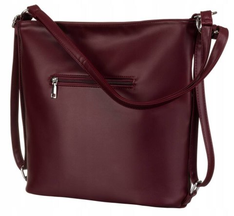 Klasyczna, pojemna torebka damska ze skóry ekologicznej Lumarko!