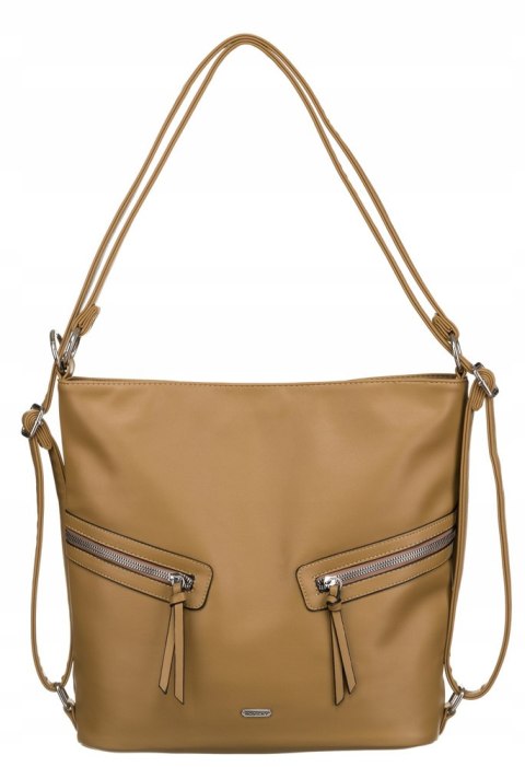 Klasyczna, Pojemna Torebka Damska Ze Skóry Ekologicznej Lumarko!