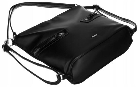 Klasyczna, pojemna torebka damska ze skóry ekologicznej Lumarko!