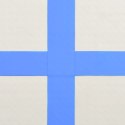Mata gimnastyczna z pompką, 700x100x15 cm, PVC, niebieska Lumarko!