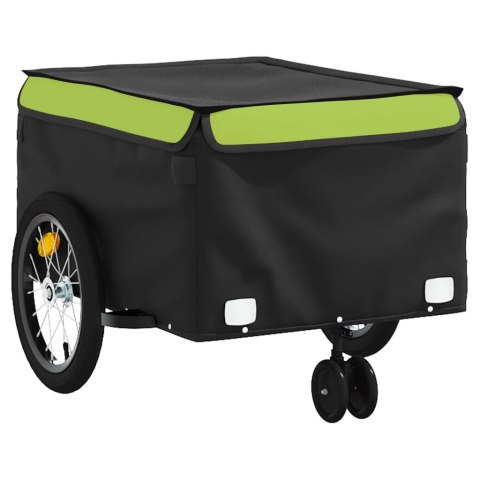 Przyczepka rowerowa, czarno-zielona, 45 kg, żelazo Lumarko!