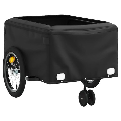 Przyczepka rowerowa, czarno-zielona, 45 kg, żelazo Lumarko!