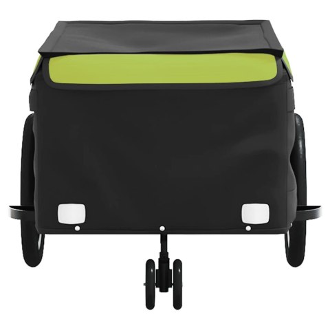 Przyczepka rowerowa, czarno-zielona, 45 kg, żelazo Lumarko!