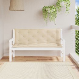 Poduszki na ławkę ogrodową, 2 szt., beżowa, tkanina Oxford Lumarko!