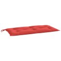 Poduszka na ławkę ogrodową, czerwona, 100x50x7 cm, tkanina Lumarko!
